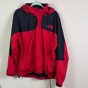 Vintage The North Face Windbreaker Waterproof Jacket Zipper Velcro w/ Pockets L